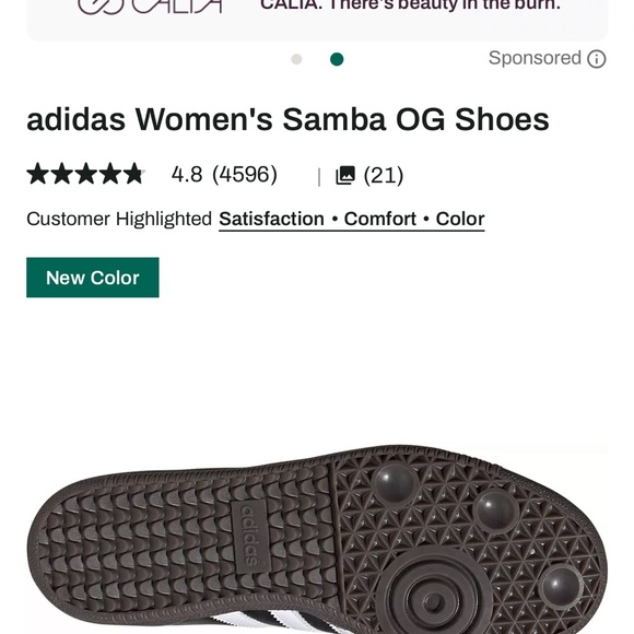 Adidas Men's Samba OG Black and White Sneakers - Picture 2 of 10